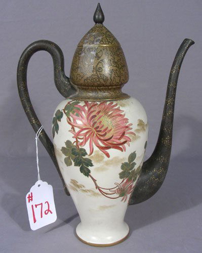 RARE ANTIQUE DOULTON HAND PAINTED PITCHER (1 of 2)