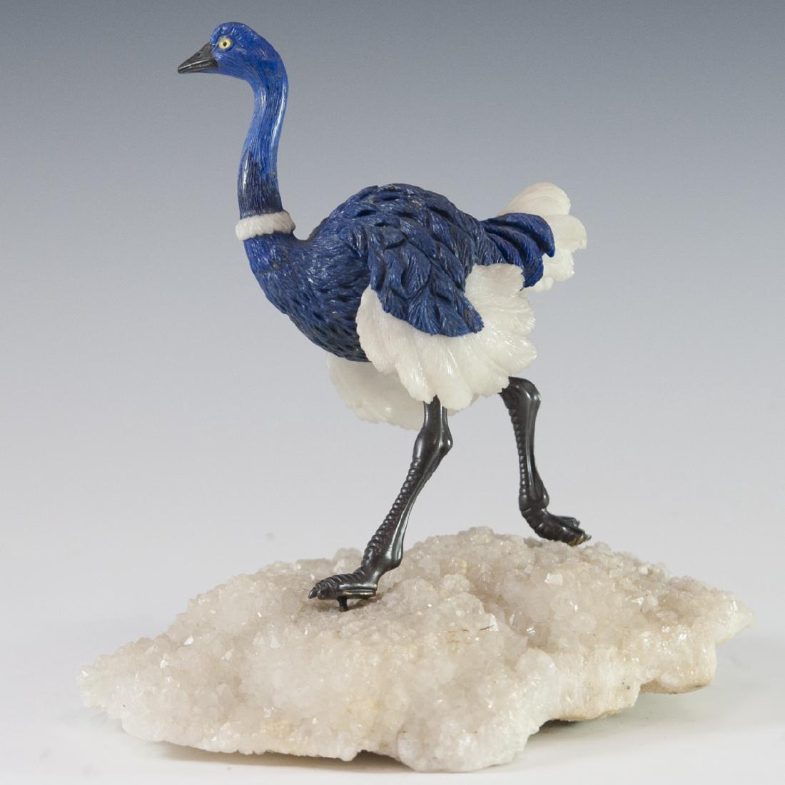 Lapis Lazuli Quartz & Dolomite Ostrich (1 of 5)