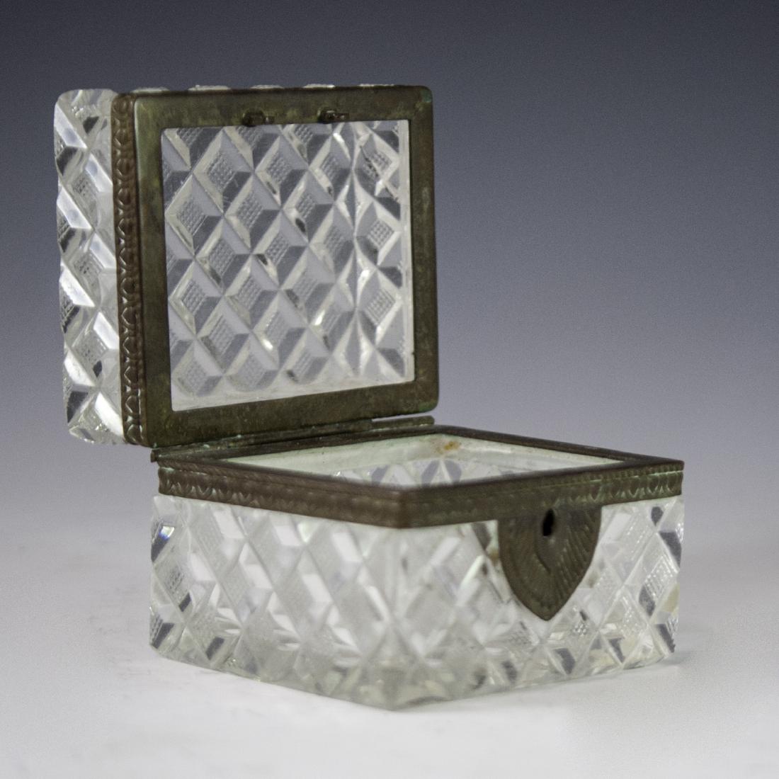 Antique Crystal Trinket Box (1 of 5)