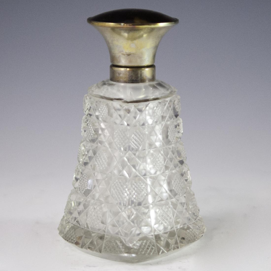 Victorian Crystal & Sterling Perfume Bottle (1 of 6)