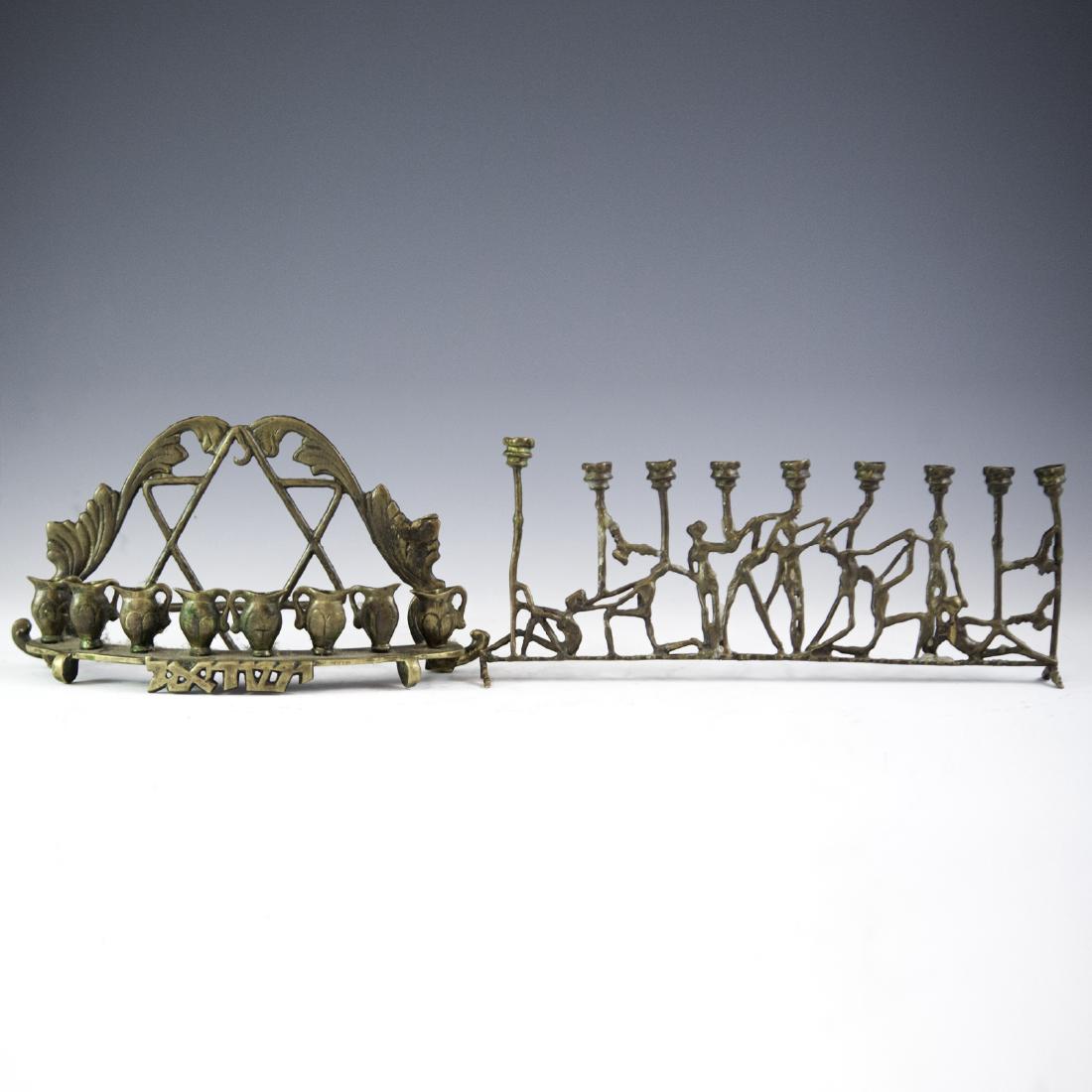 Antique Brass Menorahs (1 of 3)