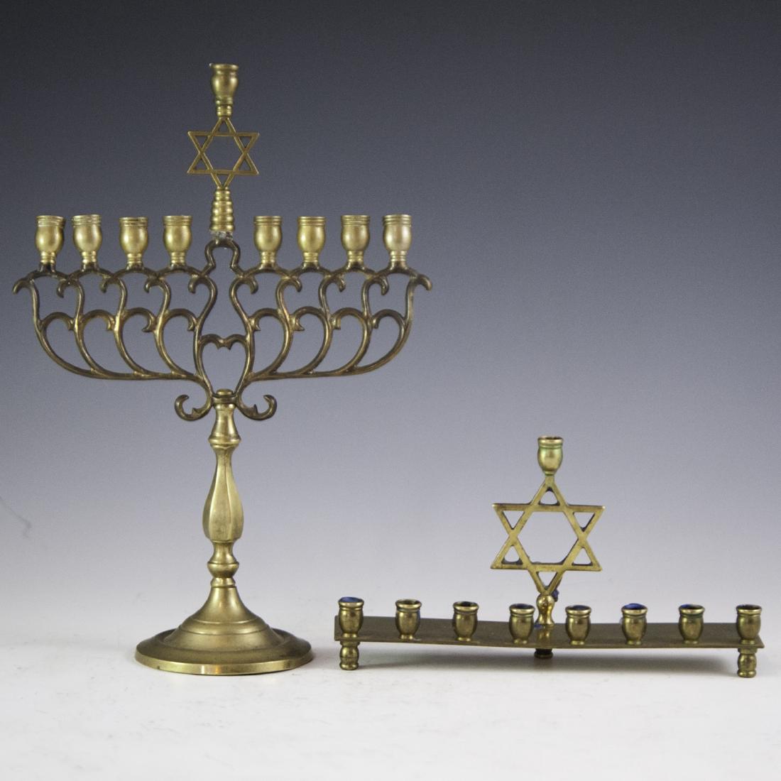 Antique Brass Menorahs (1 of 3)