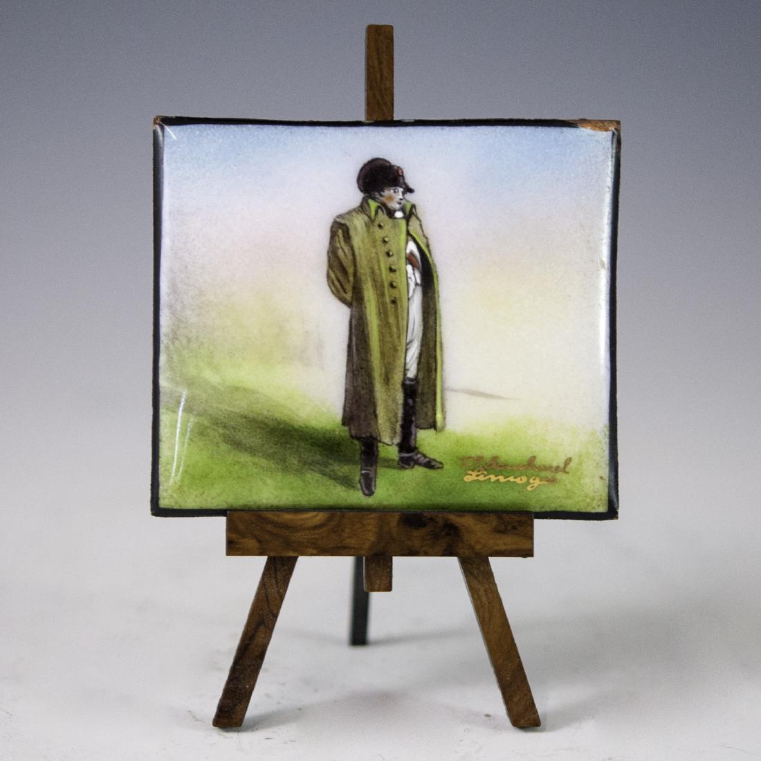 Jean Paul Boucharel Enameled Porcelain Napoleon Plaque (1 of 3)