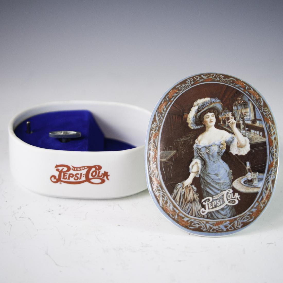 Vintage Pepsi-Cola Porcelain Jewelry Music Box (1 of 4)