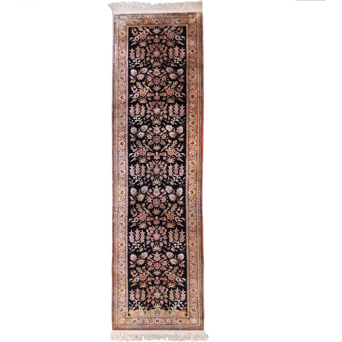 Vintage Oriental Silk Runner Rug (1 of 1)