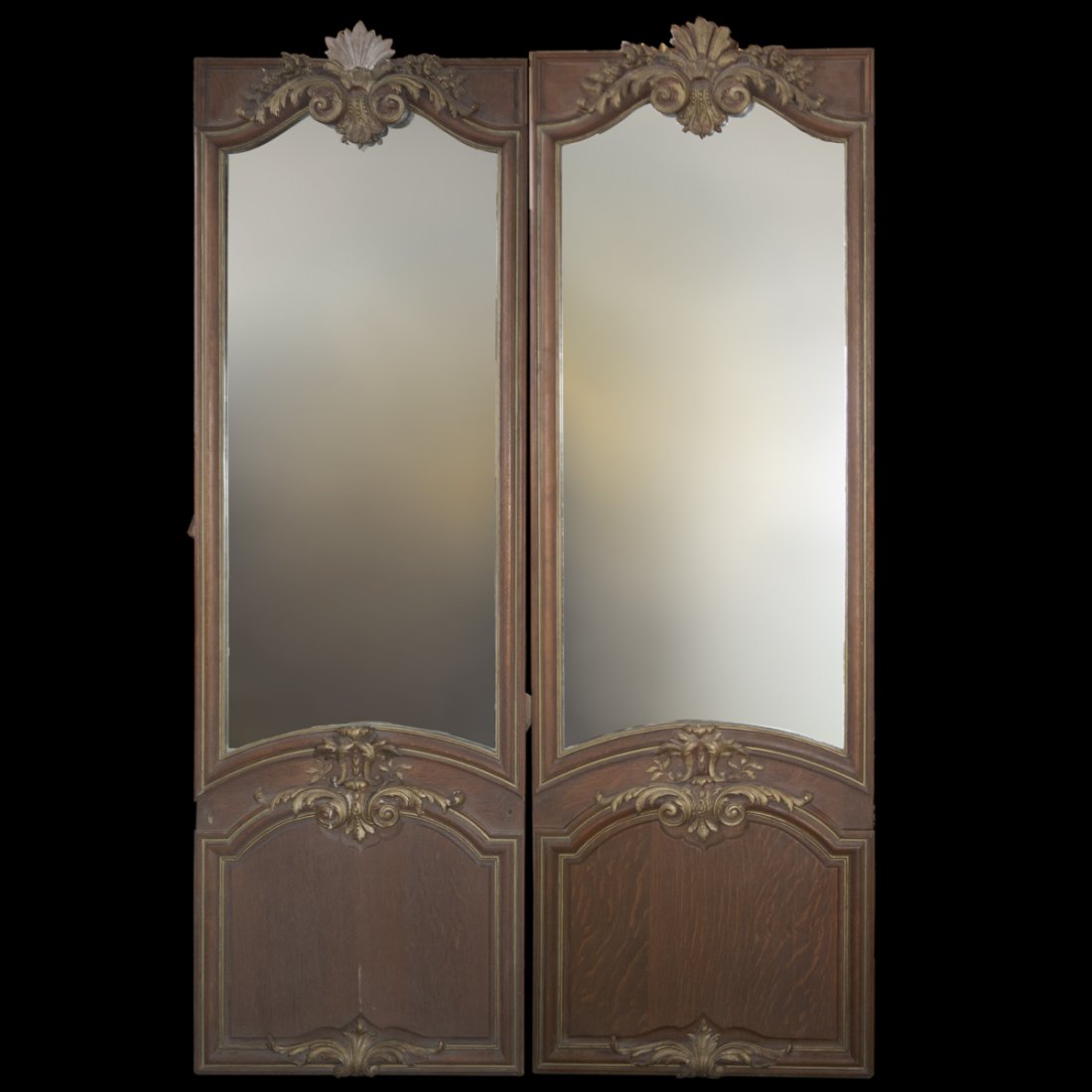 Antique Oak Mirror Door Panels (1 of 3)