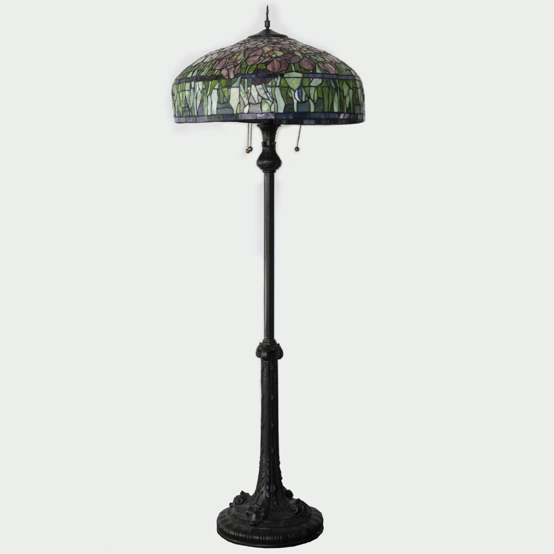 Tiffany Style Stained Glass Floor Lamp (1 of 3)