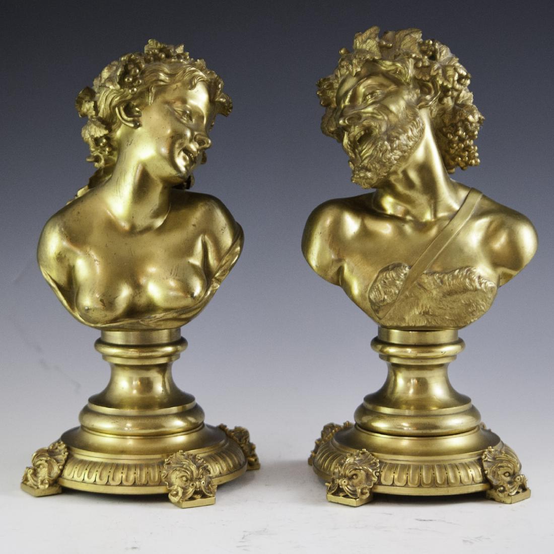 Antique Italian Neoclassical Dore Bronze Busts (1 of 5)