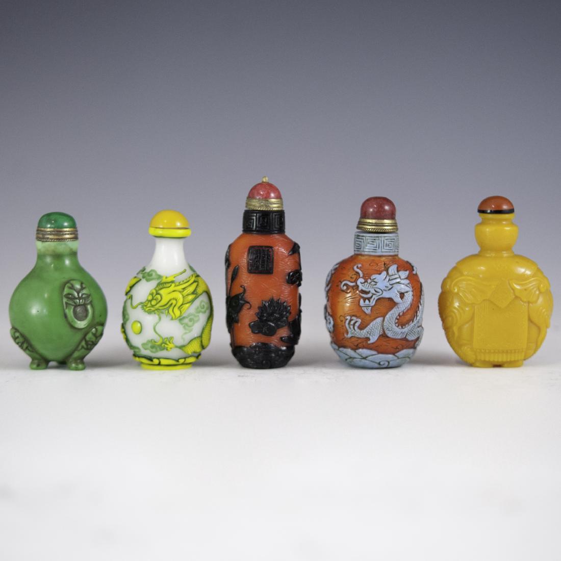 Chinese Peking Glass Snuff Bottles (1 of 3)