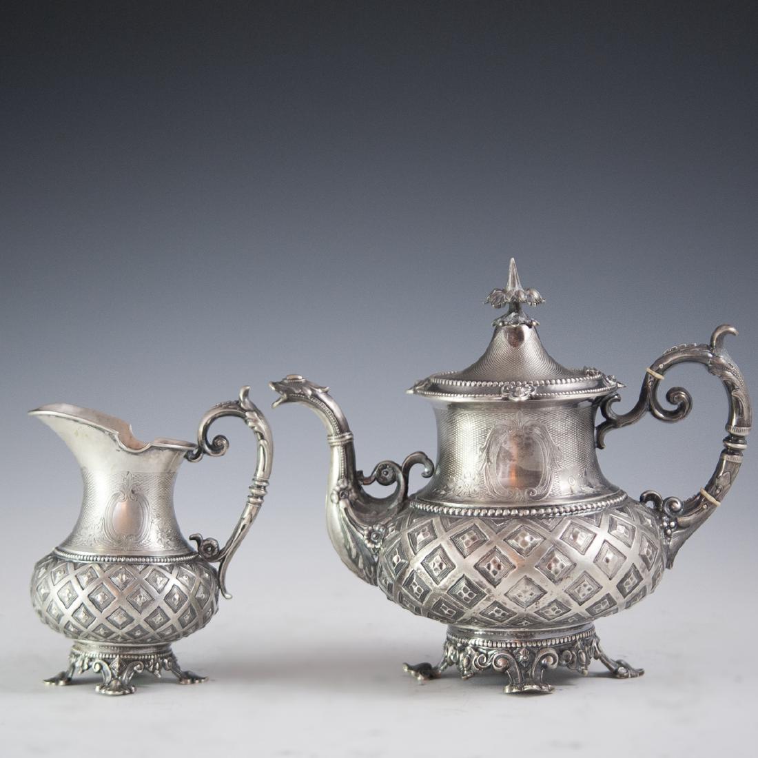 Lazarus Posen 800 German Silver Tea Set (1 of 6)