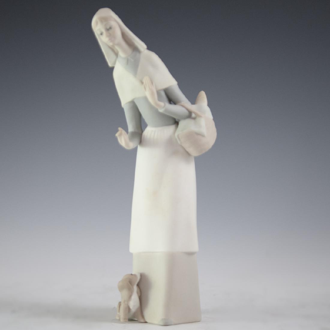 Lladro Bisque Porcelain "Shepherdess With Dog" Figurine (1 of 5)