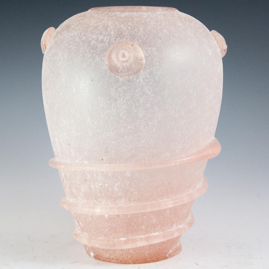 Seguso Murano Scavo Glass Vase (1 of 2)