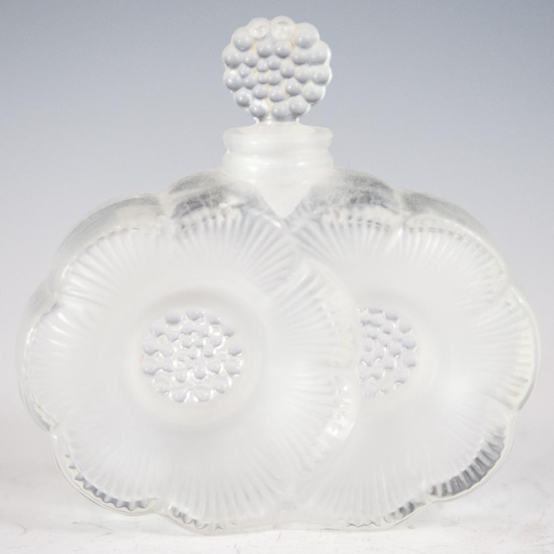 Lalique "Deux Fleurs" Crystal Perfume Bottle (1 of 3)