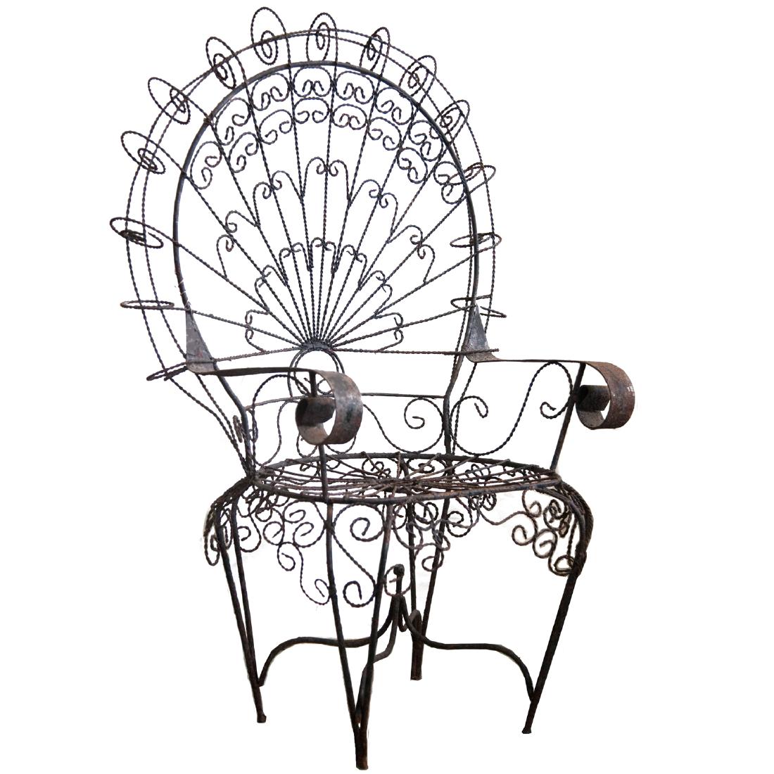 Antique Cast Iron Chair (1 of 6)