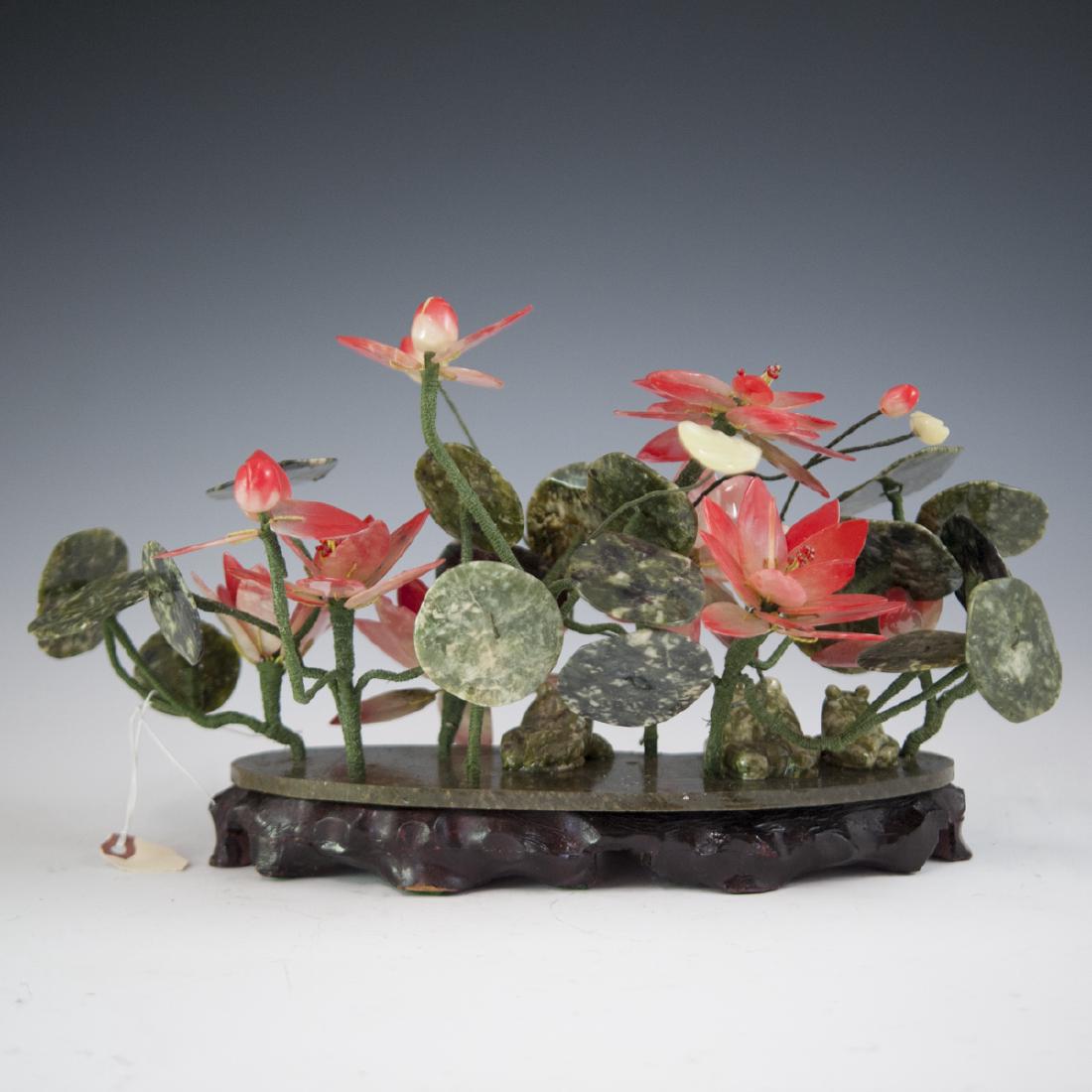 Chinese Glass Floral Arrangement (1 of 3)