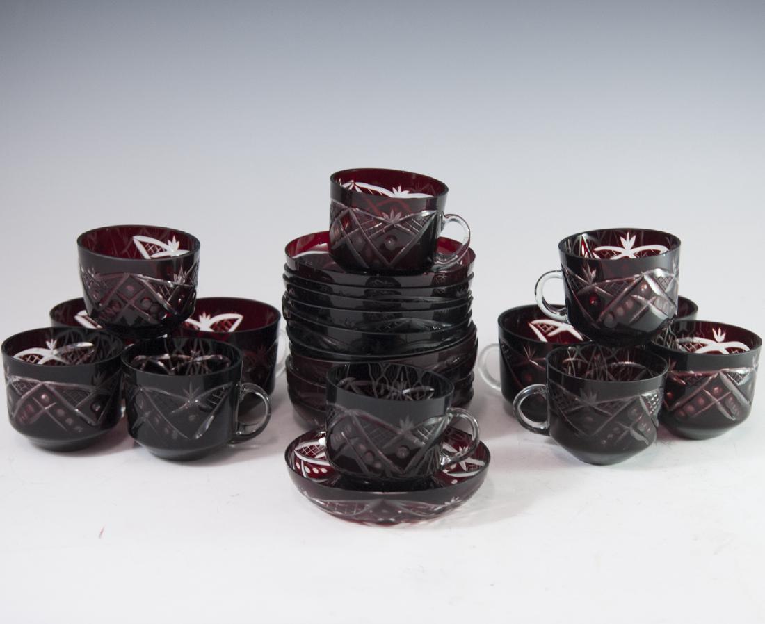 Bohemian Glass Tea Set (1 of 3)
