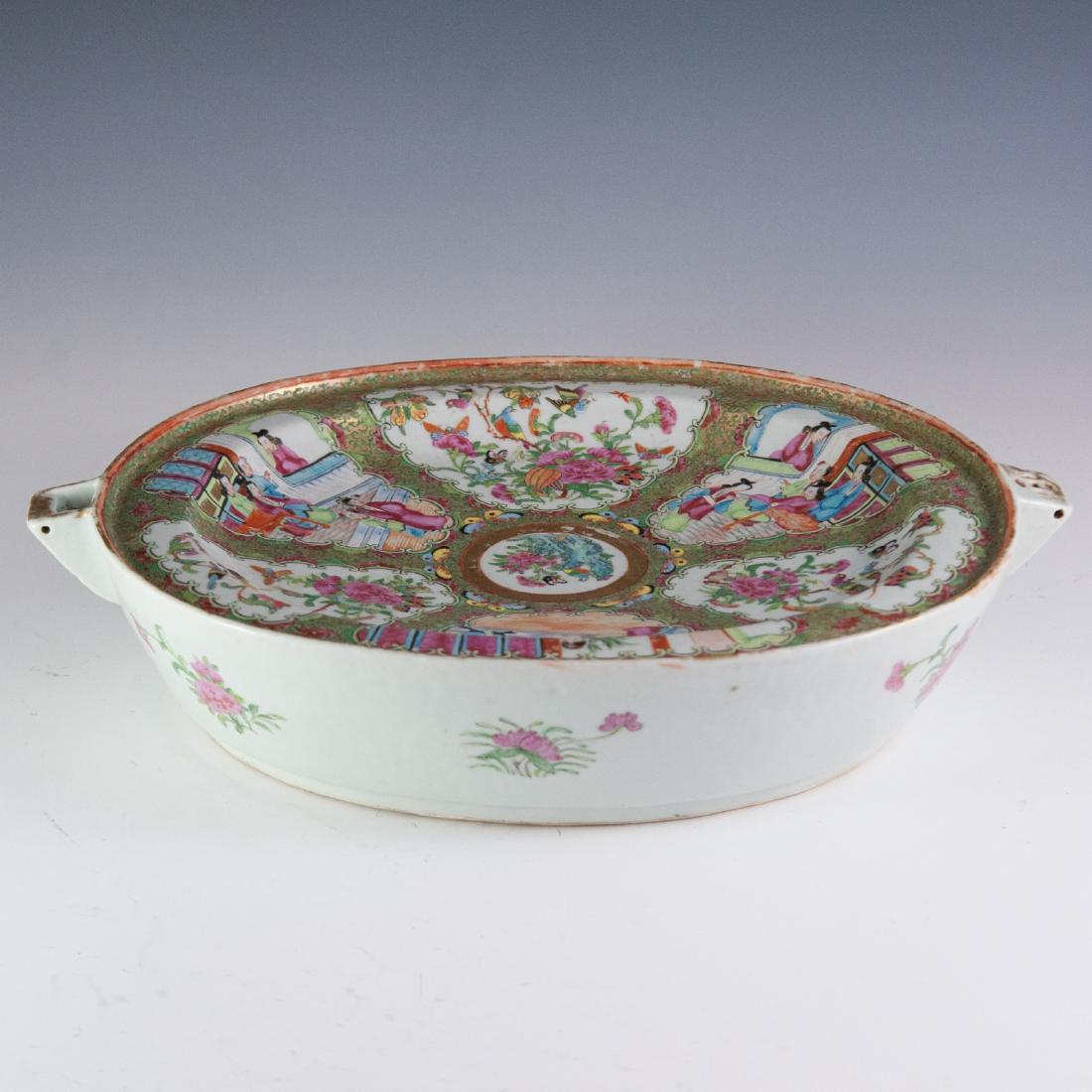 Antique Chinese Rose Medallion Serving Dish (1 of 5)