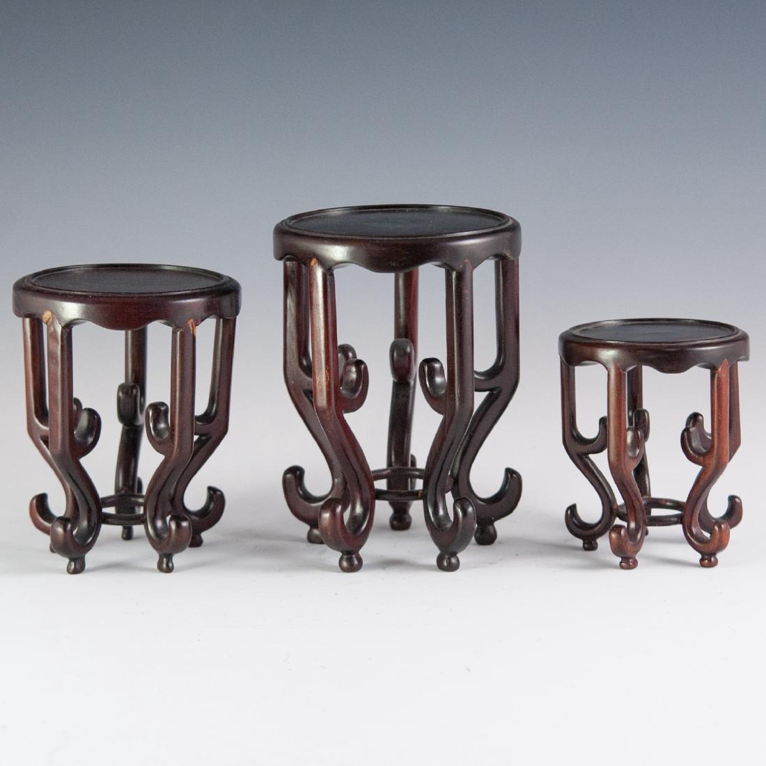 Chinese Wooden Vase Stands (1 of 3)