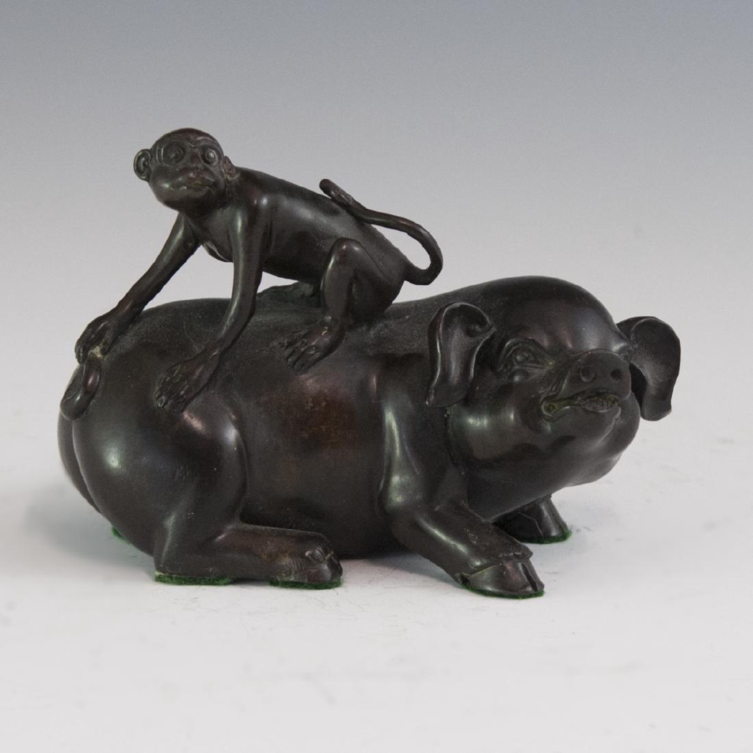 Chinese Bronze Figurine (1 of 4)