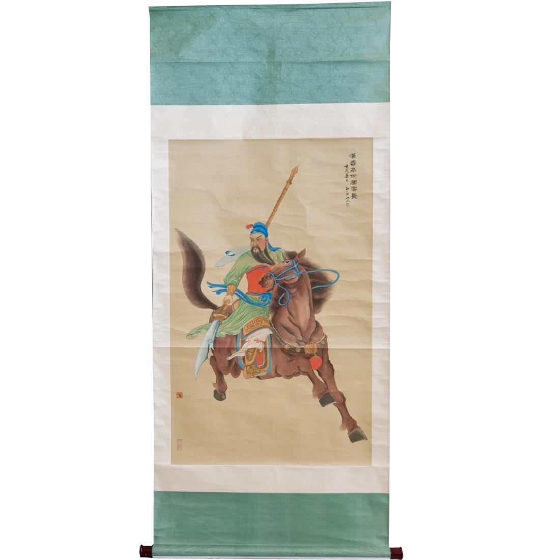 Chinese Gouache On Silk Scroll (1 of 5)