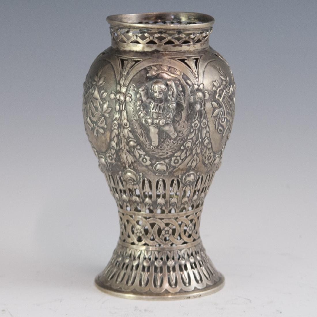 Antique Continental .840 Silver Vase (1 of 4)