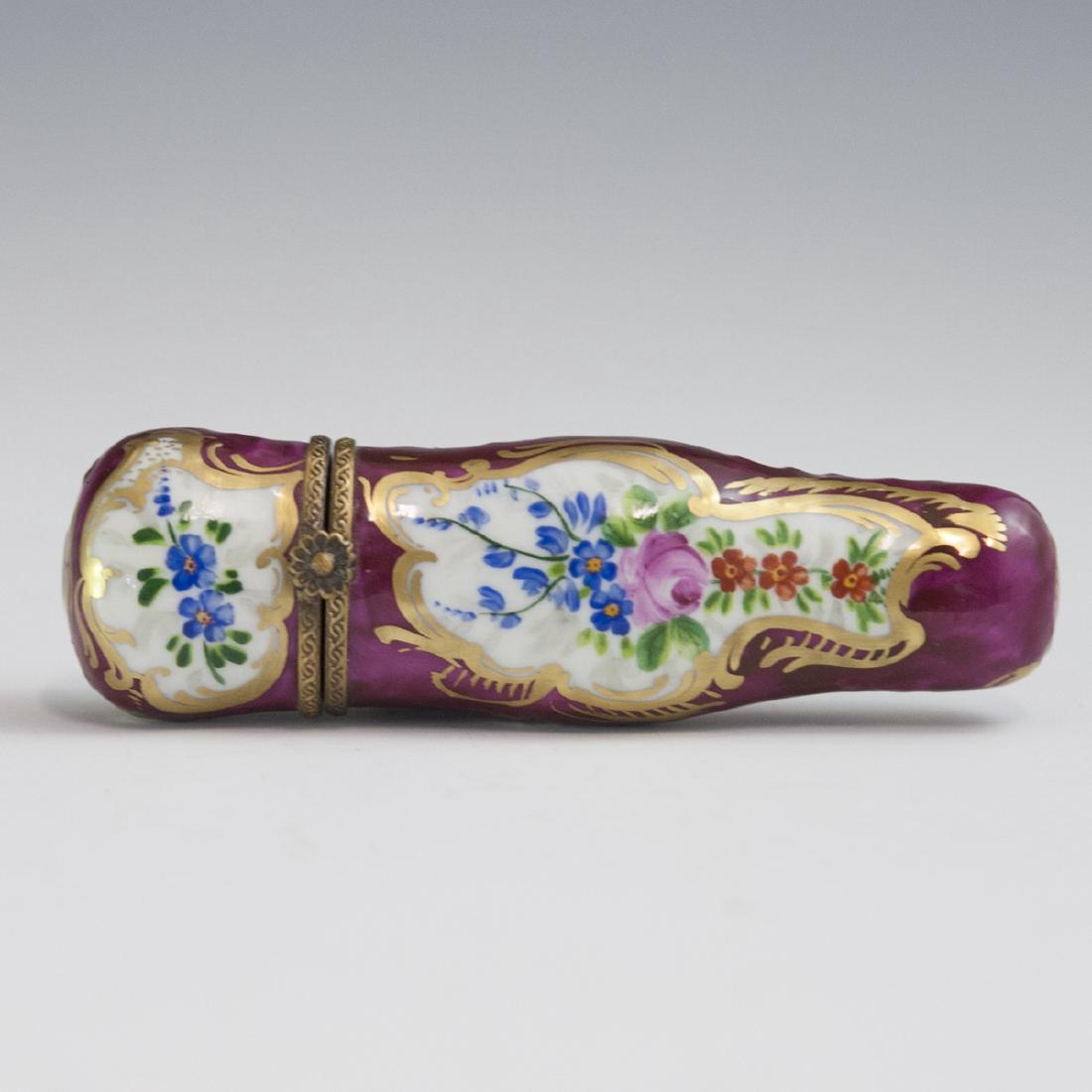 Parry Vieille Limoges Porcelain Needle Box