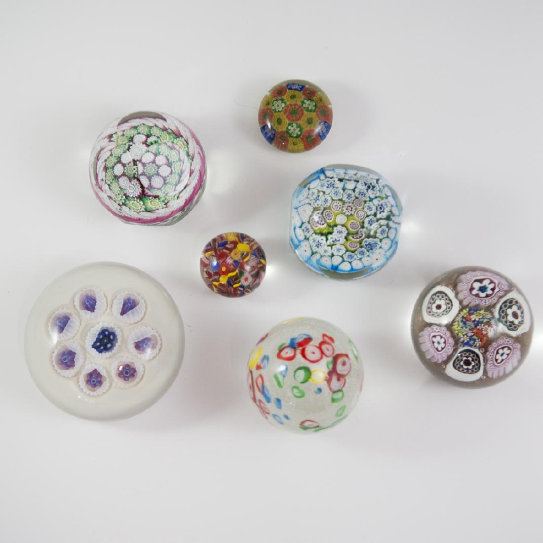 Murano Glass Millefiori Paperweights (1 of 3)
