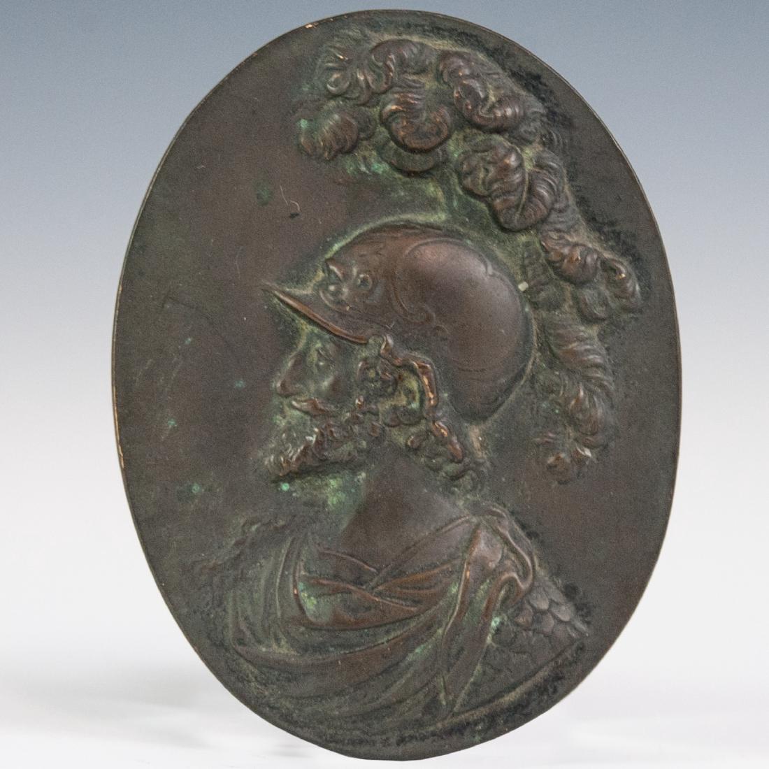 Embossed Neo-Classical Bronze Plaque (1 of 2)