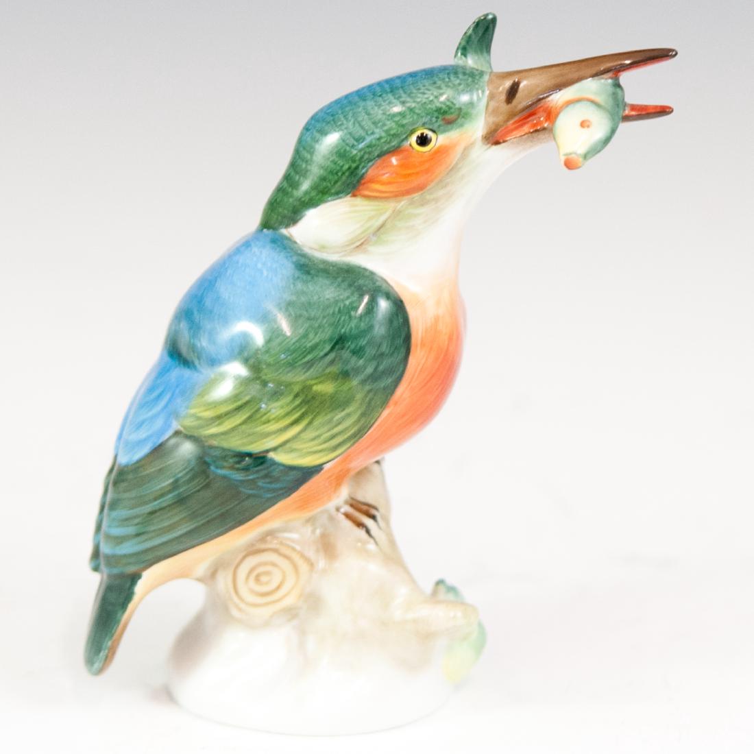 Herend "Kingfisher Bird" Porcelain Figurine