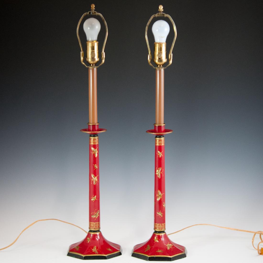 Painted Metal Table Lamps (1 of 2)