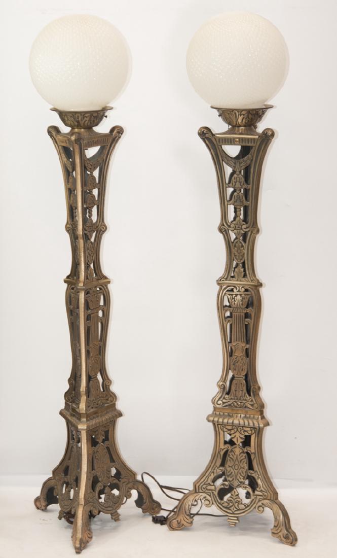 Art Deco Brass Floor Lamps (1 of 5)