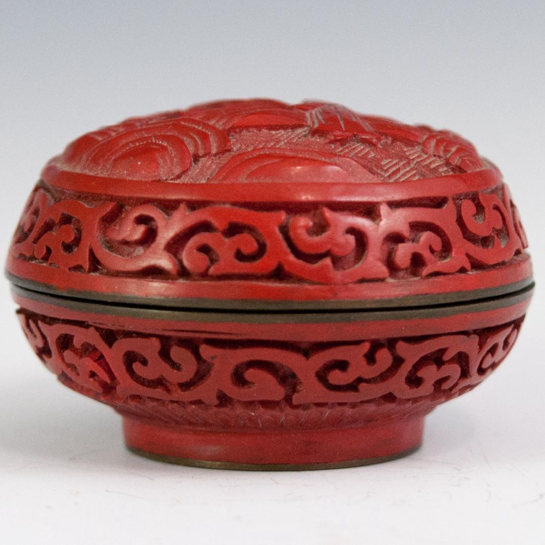 Chinese Lacquered Cinnabar Box (1 of 4)