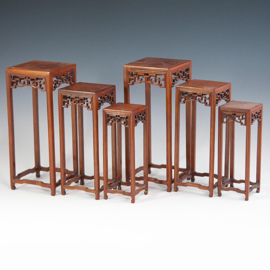 Chinese Wooden Vase Stands
