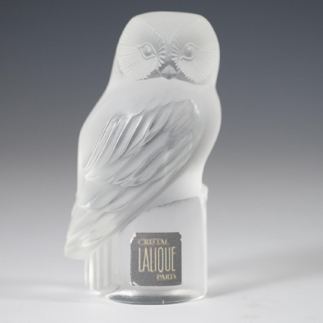 Lalique Crystal Owl Paperweight (1 of 4)