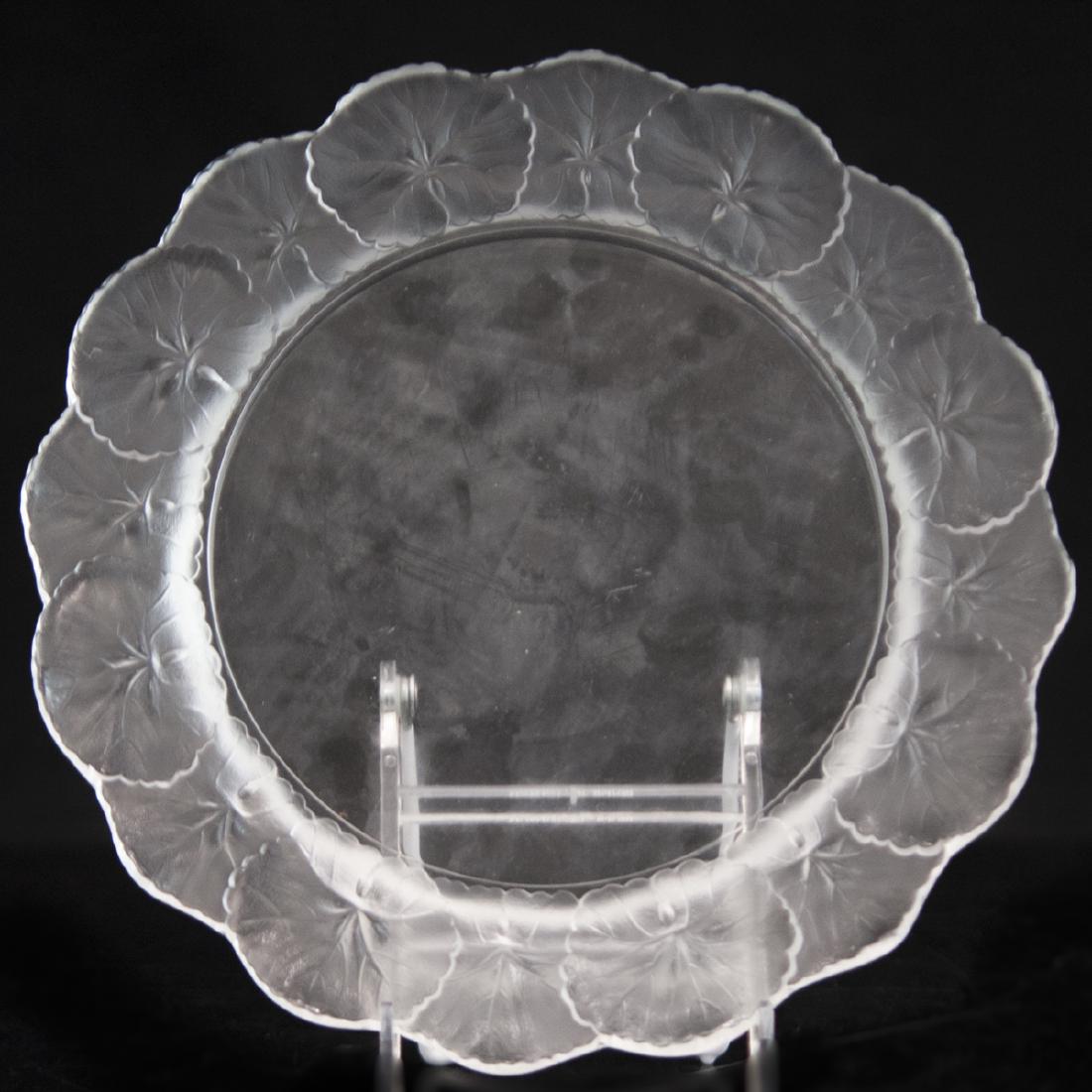 Lalique Crystal "Honfleur" Plate (1 of 4)