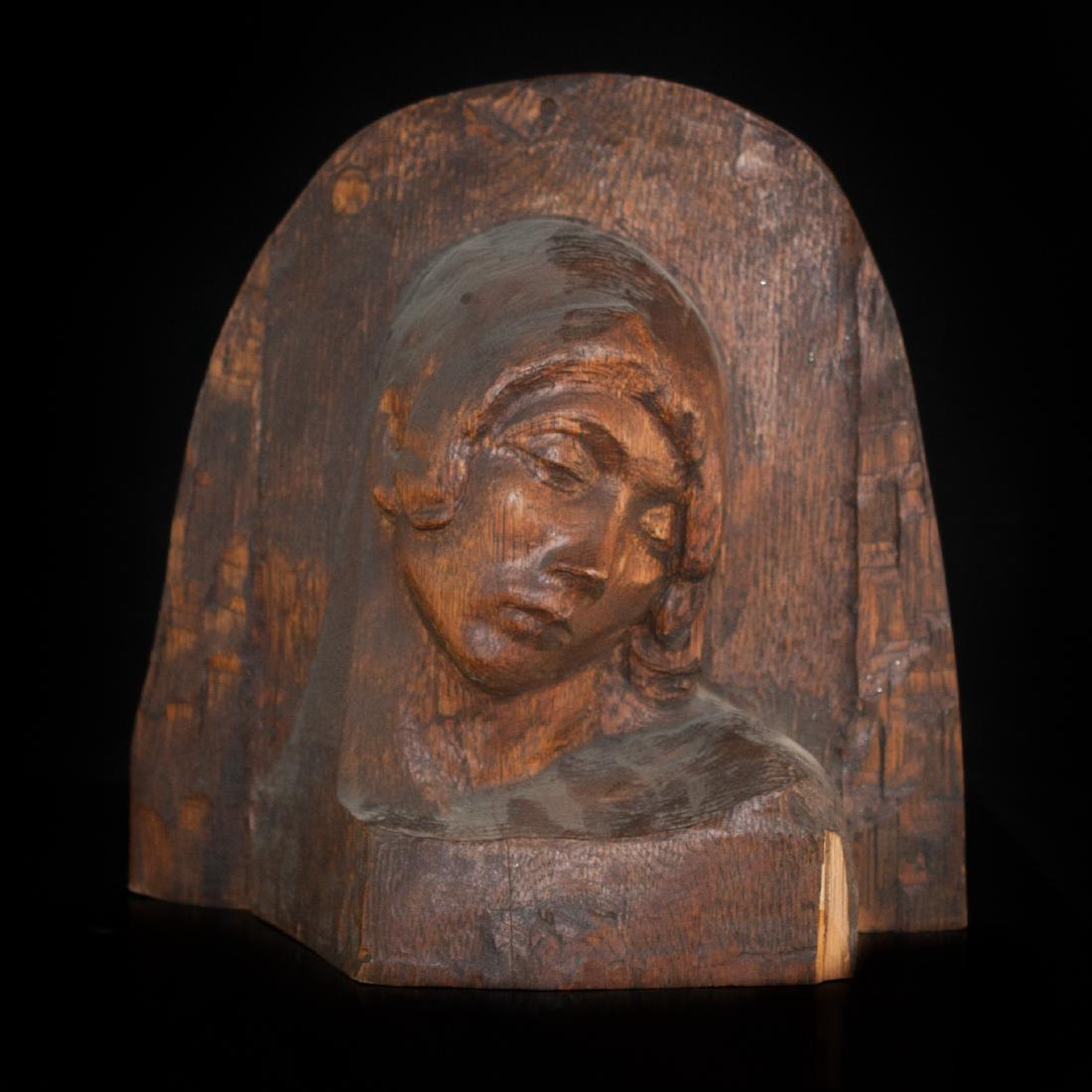 Wooden Madonna Carving (1 of 3)