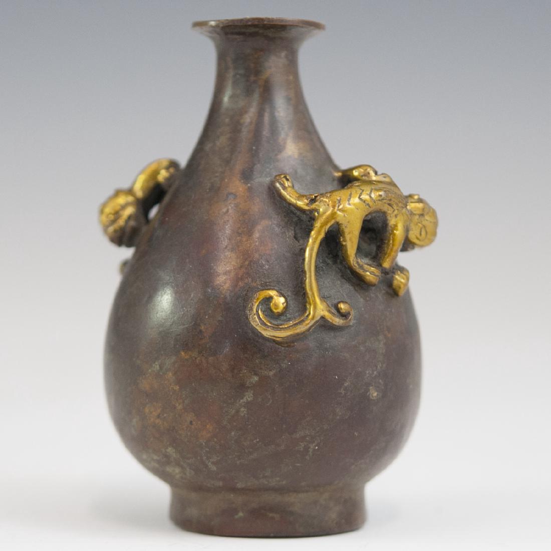 Chinese Diminutive Bronze Yuhuchunping Vase (1 of 4)