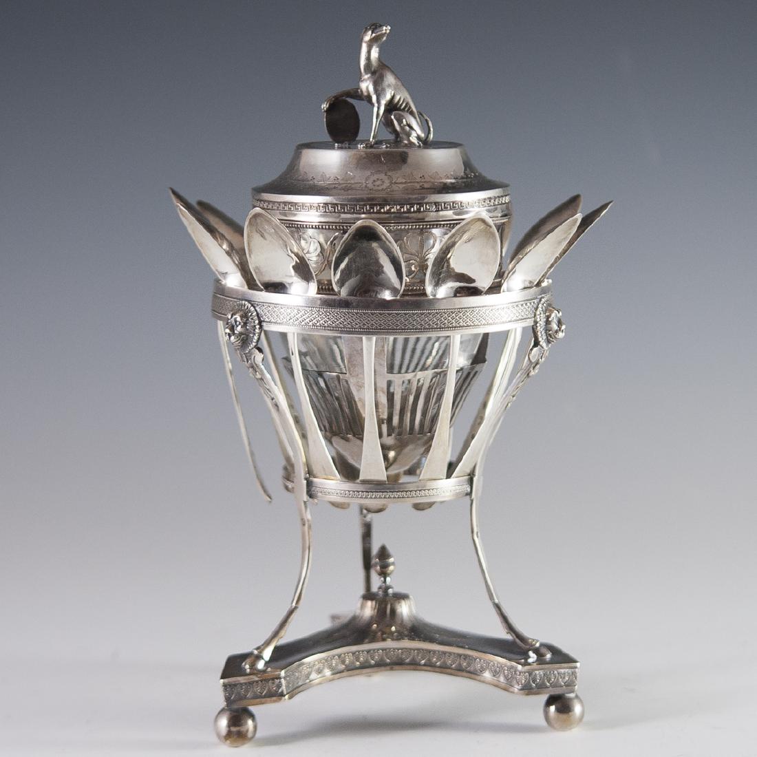 Antique Pierre Phillippe Rosseau Sterling Confiture Jar (1 of 11)