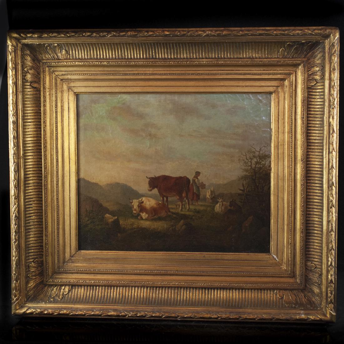 19th Century French School Oil on Canvas (1 of 3)