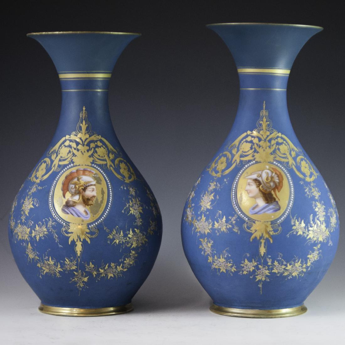 Old Paris Neoclassical Porcelain Vases (1 of 5)