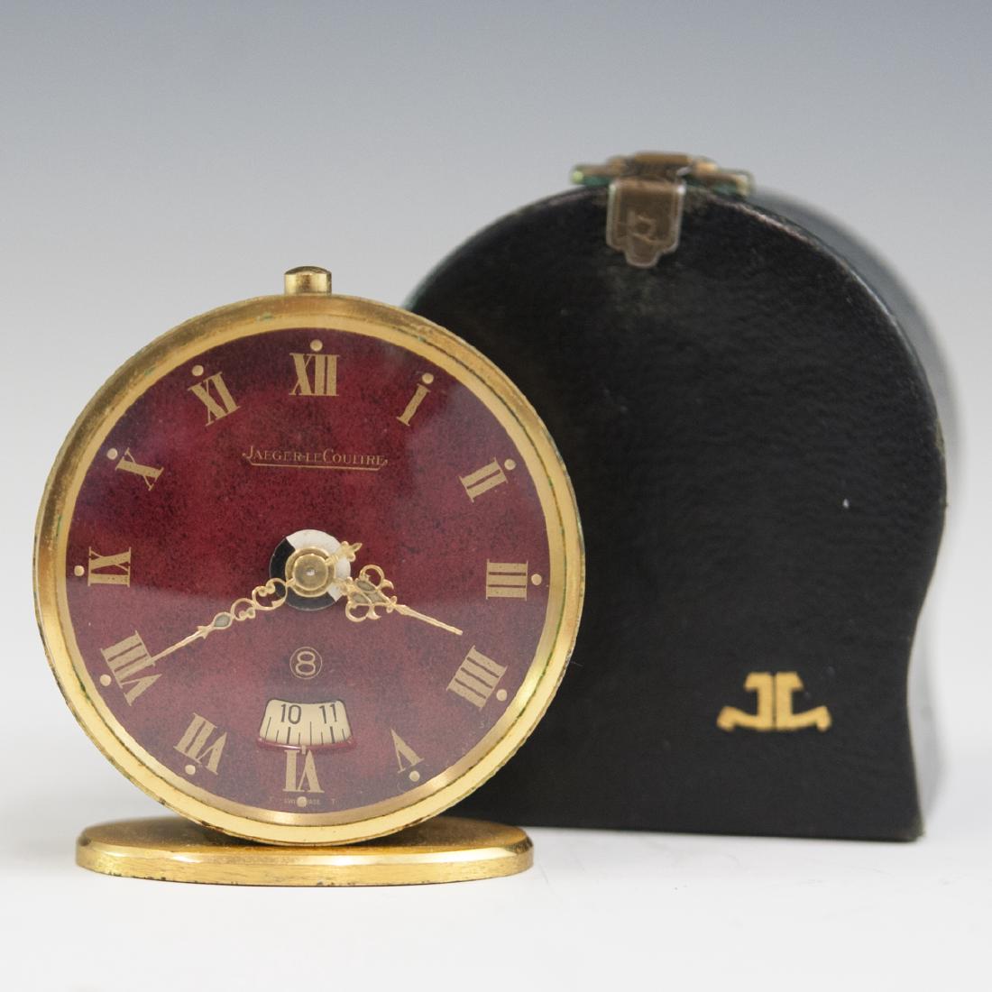 Jaeger Lecoultre Gilt Metal Travel Clock (1 of 5)