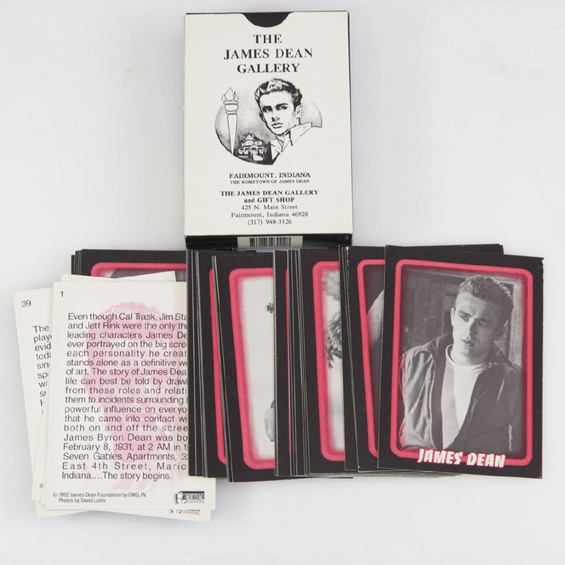 James Dean Gallery Trivia Card Deck: DESCRIPTION: A James Dean Gallery deck featuring cards with trivia about James Dean. Marked:"This set is one of only 25,000 Limited edition sets produced of the James Dean Collection. CIRCA: Late 20th