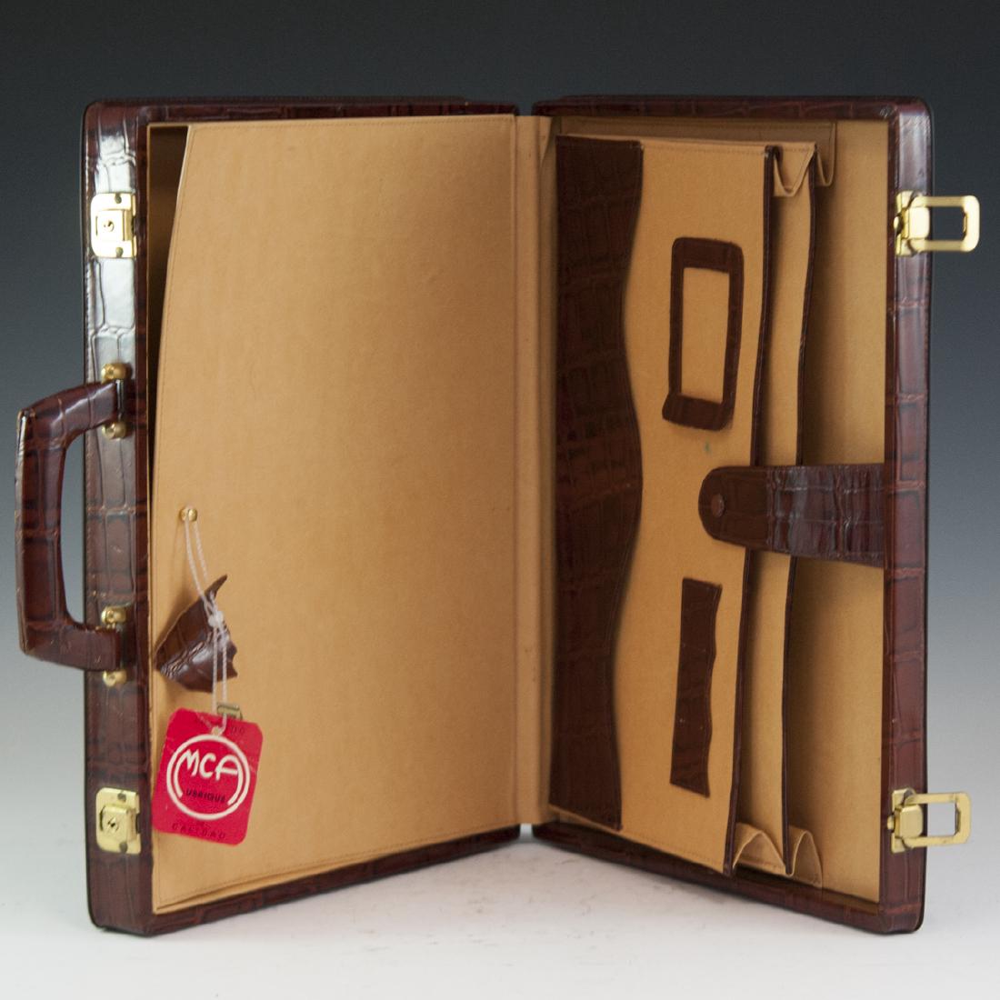 Spanish Crocodile Leather Briefcase (1 of 5)