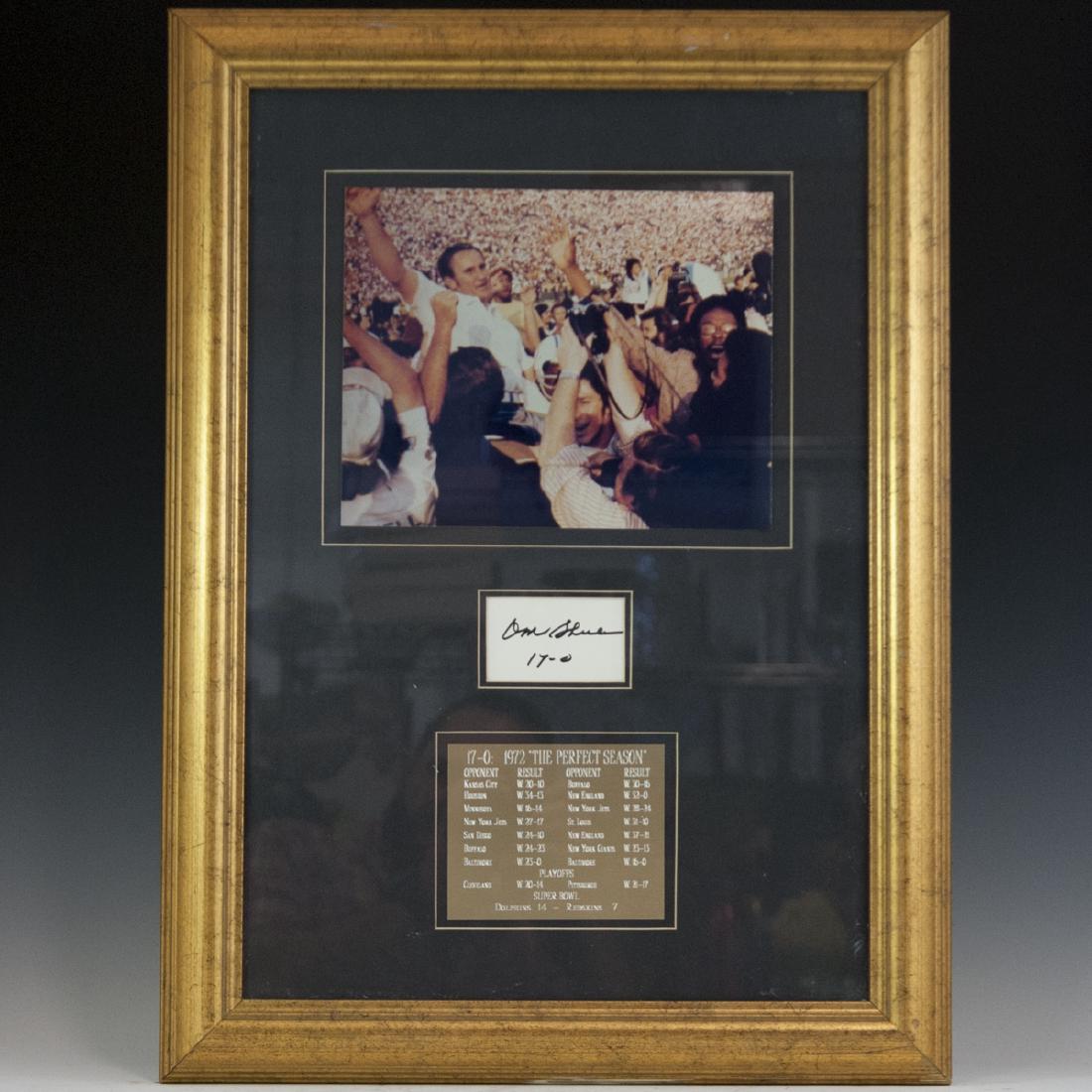 Don Shula Signed 1972 Miami Dolphins Memorabilia (1 of 3)