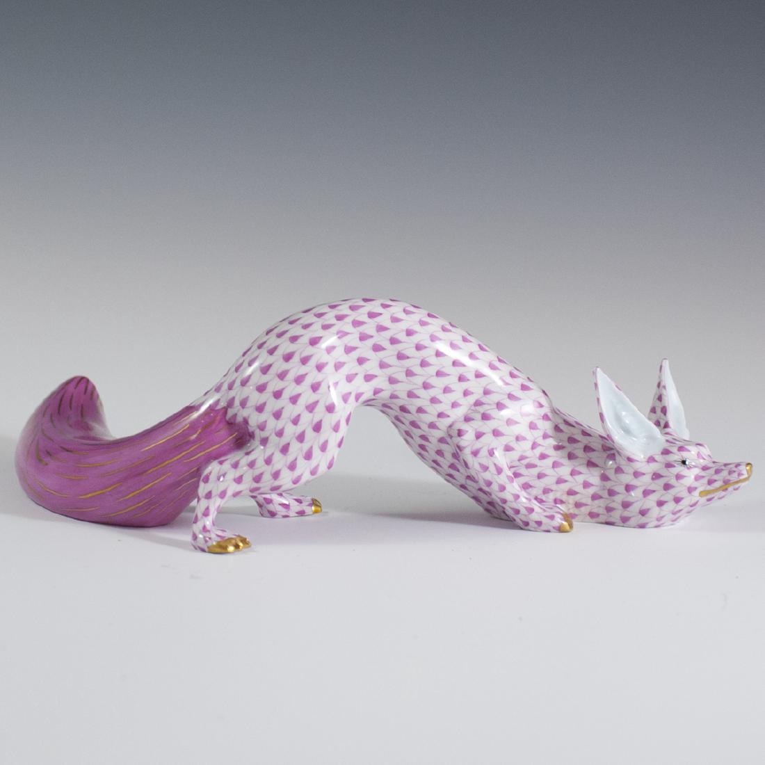 Herend Porcelain Fishnet "Large Sneaky Fox" (1 of 4)