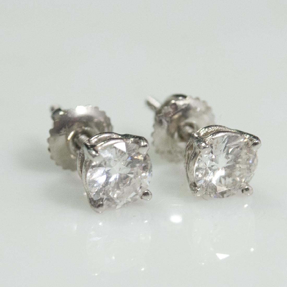 950 Platinum Diamond Earrings (1 of 3)