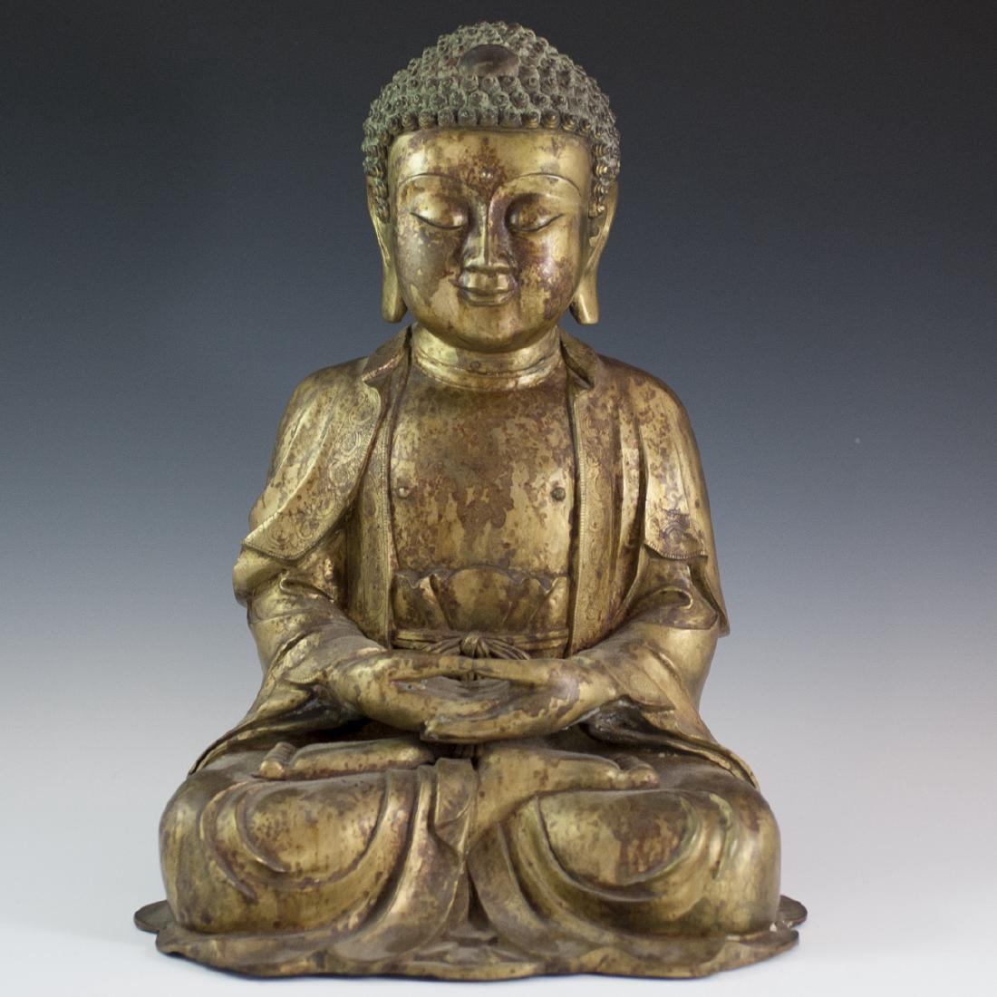 Gilt Bronze Southeast Asian Buddha (1 of 8)