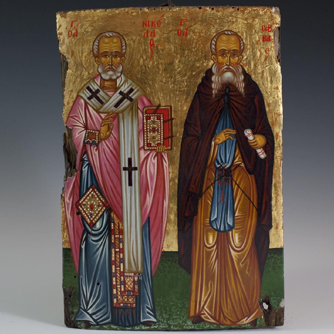 Antique Greek Orthodox Wooden Icon (1 of 3)