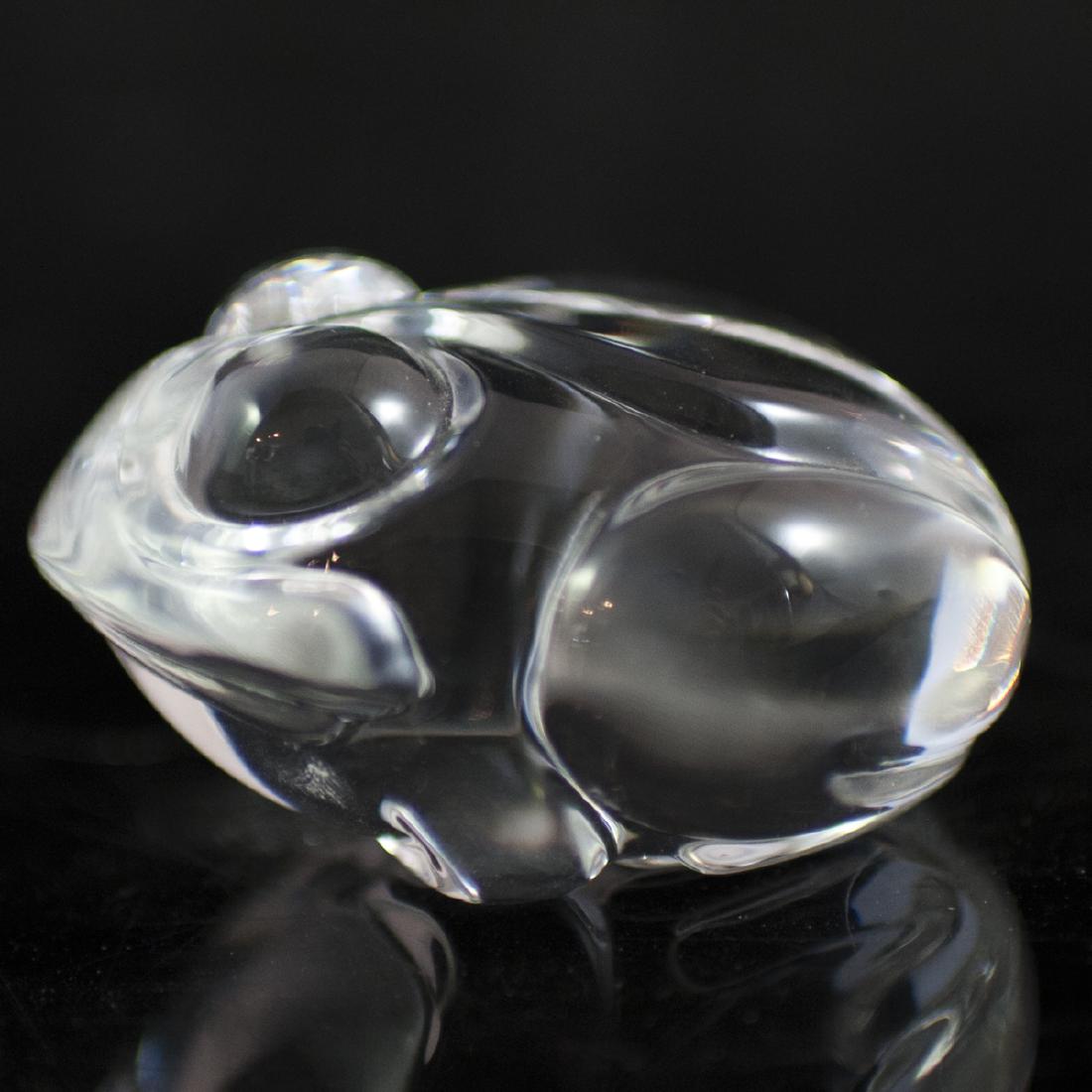 Steuben Crystal Frog Paperweight (1 of 3)