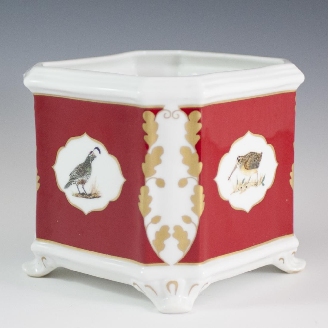 Lynn Chase "Winter Game Birds" Porcelain Cachepot (1 of 4)